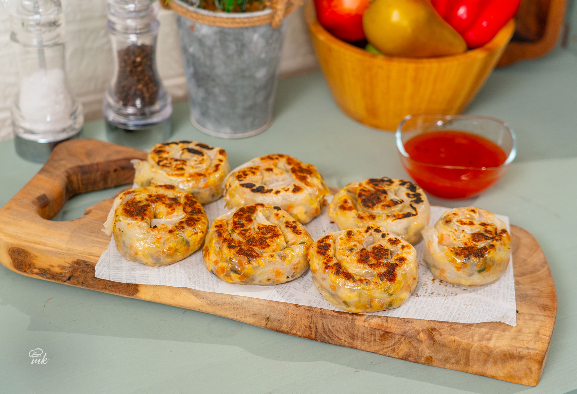 Банички с тофу и оризови кори